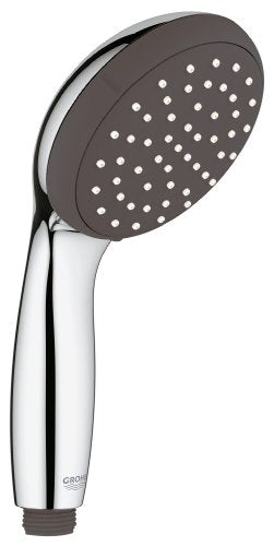 GROHE Vitalio Start 100 - Handbrause (wassersparend, 1 Strahlart, Universal Befestigungssystem, robust), rund, chrom, 27940000 im Sale